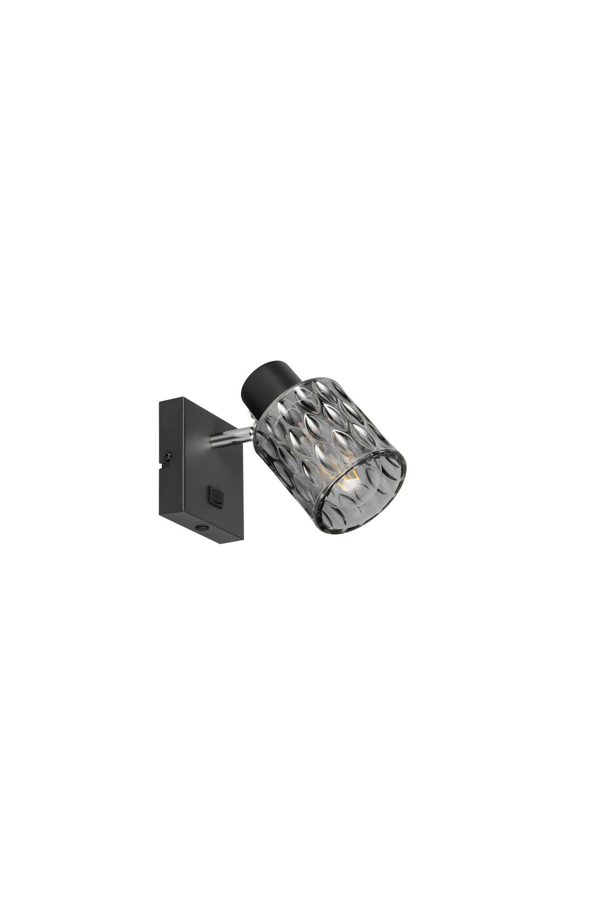 STRAHLER 9/16 cm   - Schwarz/Grau, Design, Glas/Metall (9/16cm)