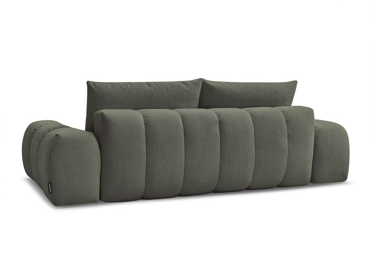 3-SITZER-SOFA EVEREST Flachgewebe Grün  - Schwarz/Grün, MODERN, Kunststoff/Textil (278/90/115cm)
