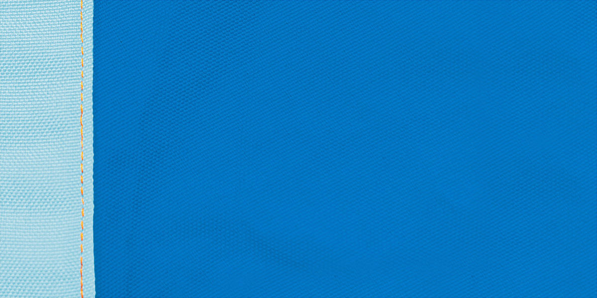 KINDERHÄNGENEST cotton 70/200-400/150 cm  - Blau/Orange, KONVENTIONELL, Textil (70/200-400/150cm) - La Siesta