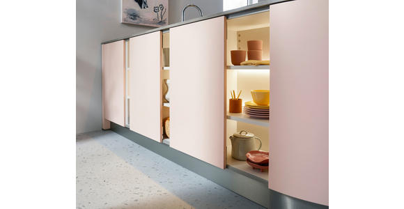 EINBAUKÜCHE - Rosa, Design, Holzwerkstoff - Novel
