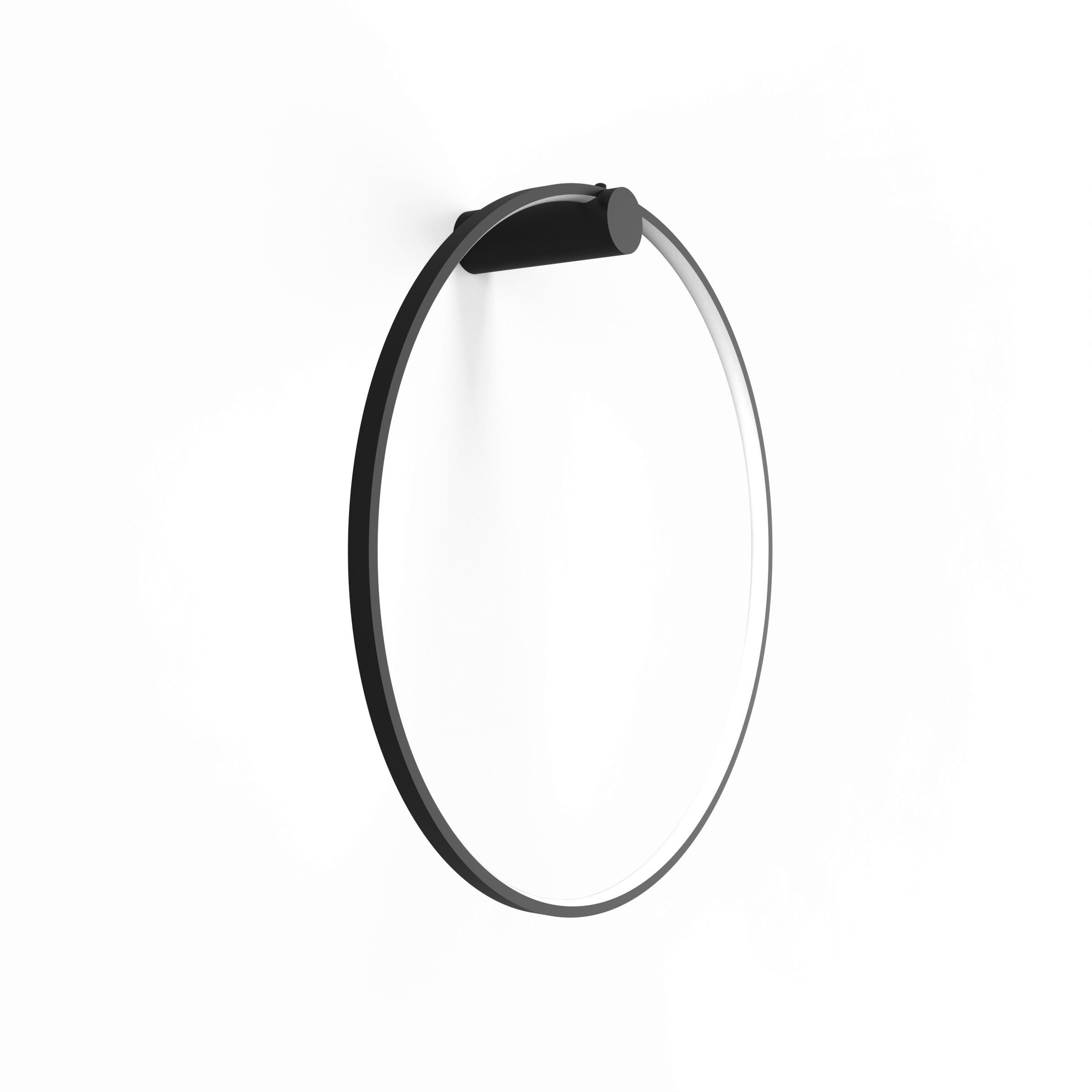 BADEZIMMER-WANDLEUCHTE Mirror   - Schwarz, Design, Metall (60/60/16cm)