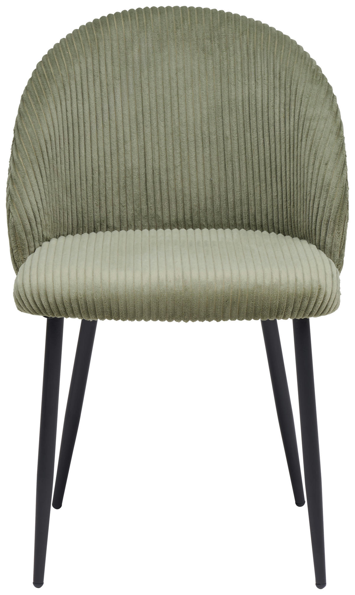 STUHL   Cord  - Schwarz/Grün, Basics, Textil/Metall (52/82/58cm) - Livetastic