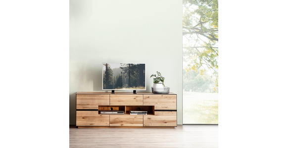 TV-ELEMENT 181/62/47 cm  - Wildeiche/Anthrazit, KONVENTIONELL, Holz/Holzwerkstoff (181/62/47cm) - Linea Natura