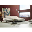 ECKSOFA  in Chenille, Flachgewebe Naturfarben Rücken echt  284/180 cm  - Schwarz/Naturfarben, Design, Textil/Metall (284/180cm) - Dieter Knoll