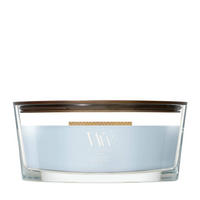 MIRISNA SVEĆA  svetloplava  - svetloplava, Osnovno, staklo/drvo (12/9/19cm) - WoodWick