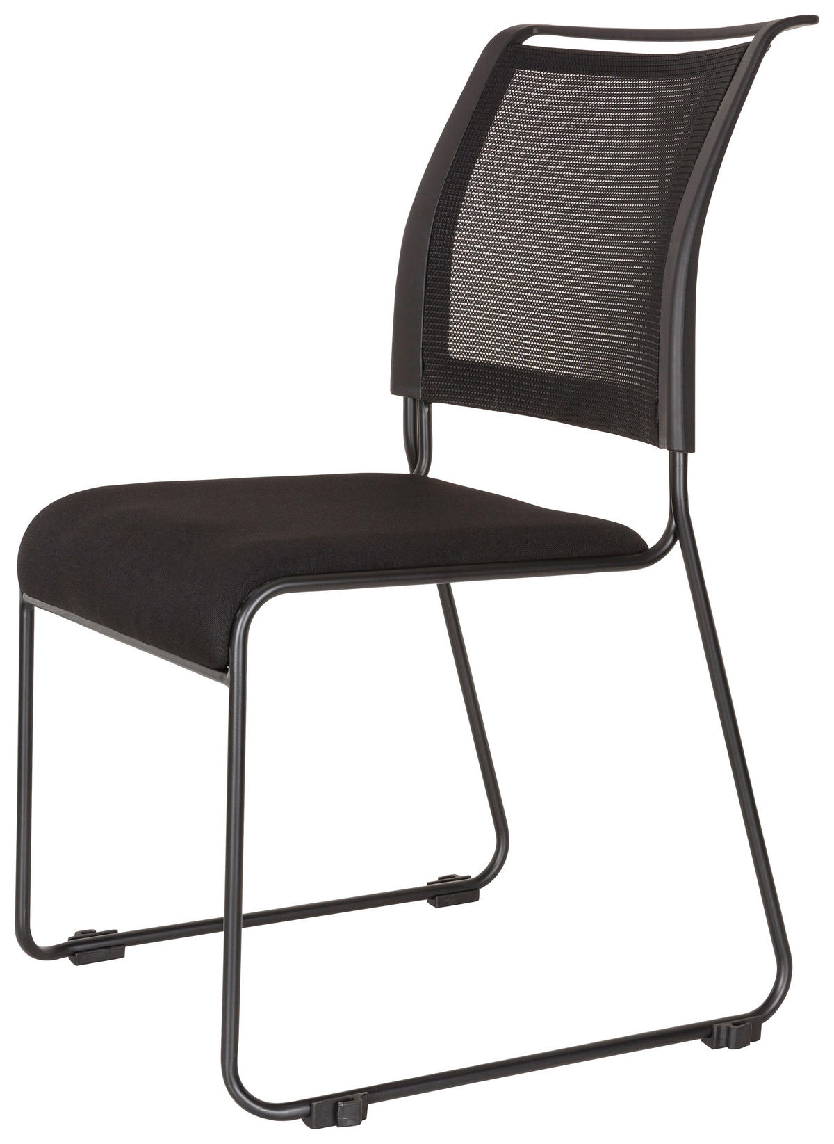 BESÖKSSTOL  i nätklädsel, flatväv svart  - svart, Modern, metall/textil (48/87/61cm) - MID.YOU