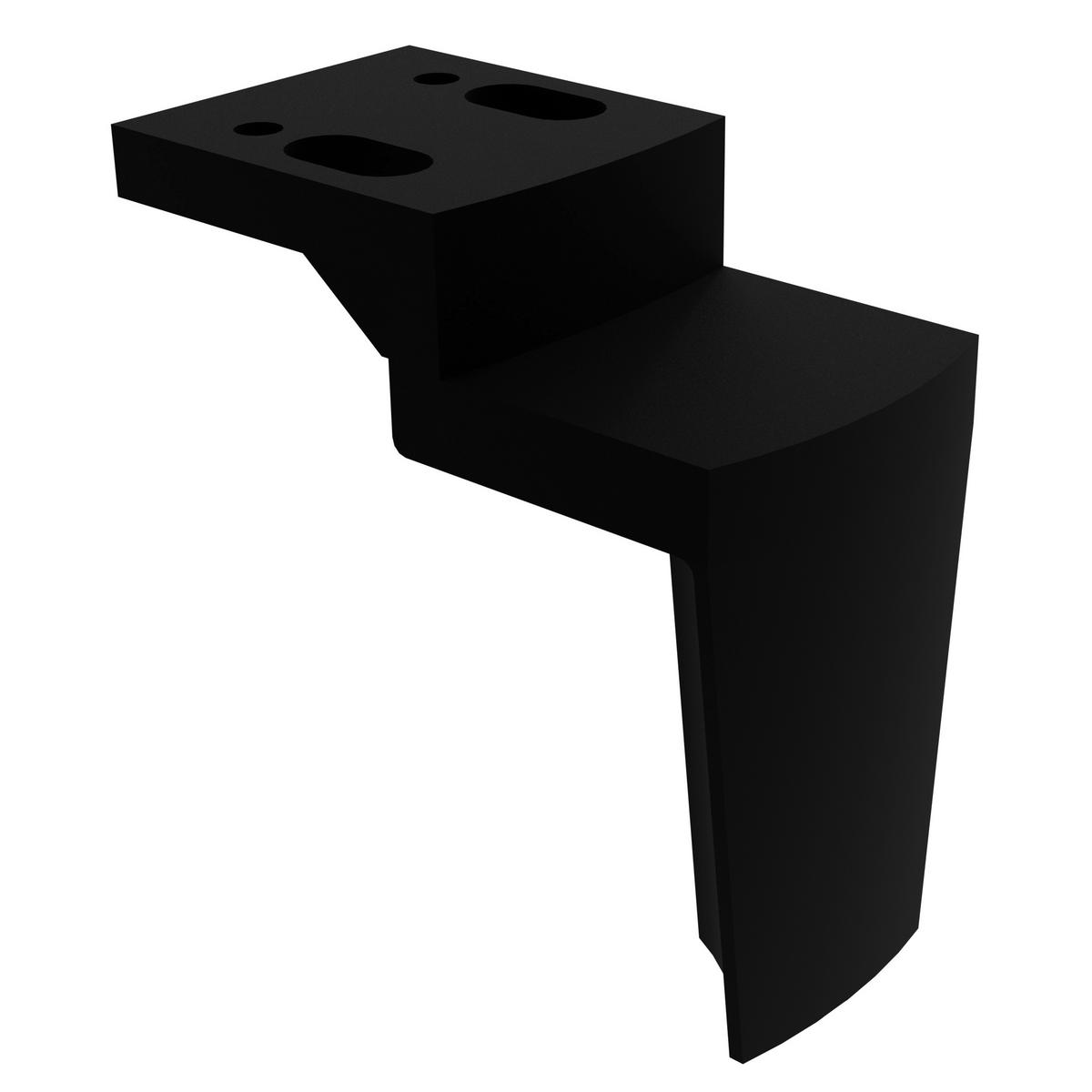 BOXSPRING KREVET 180/200 cm     crna  - crna/boje aluminija, Design, tekstil/metal (180/200cm) - Dieter Knoll