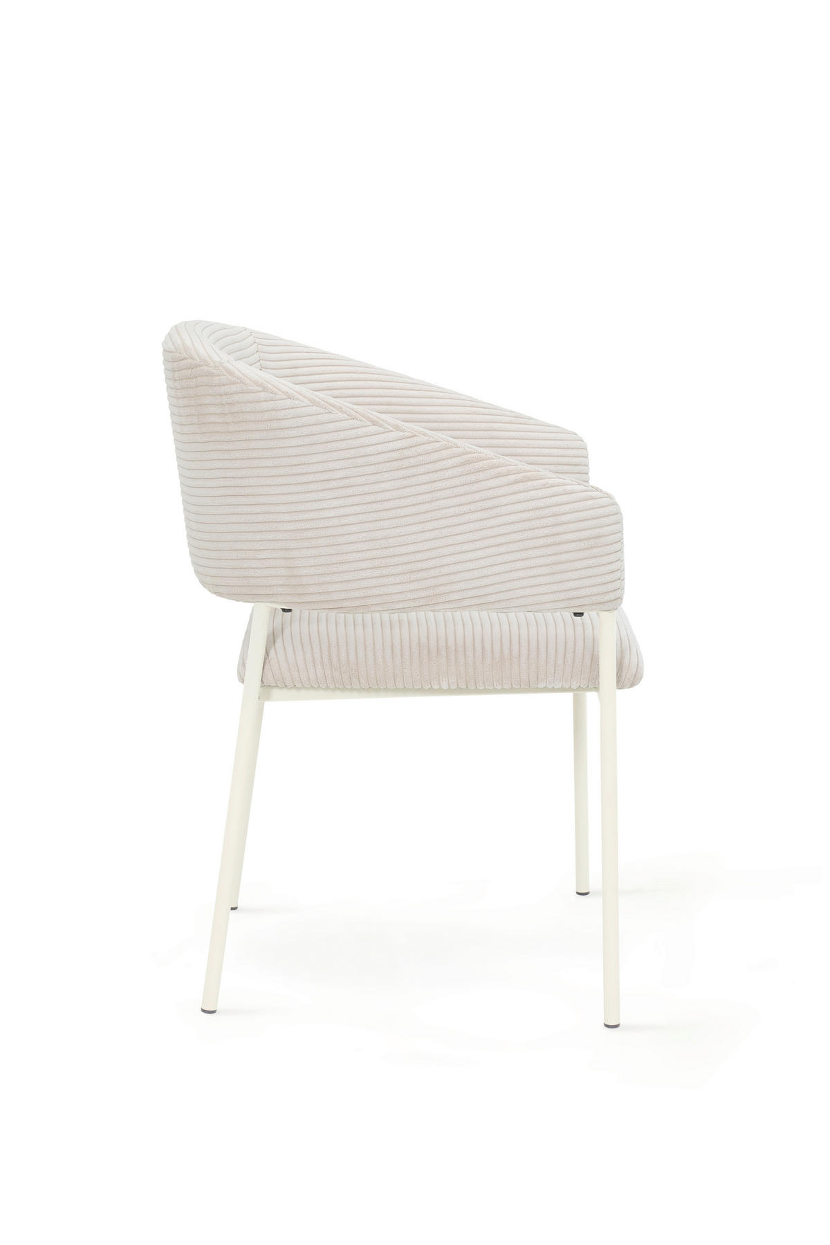 ARMLEHNSTUHL  in Stahl Cord  - Beige/Weiß, Basics, Textil/Metall (58/81,5/58cm) - Tom Tailor