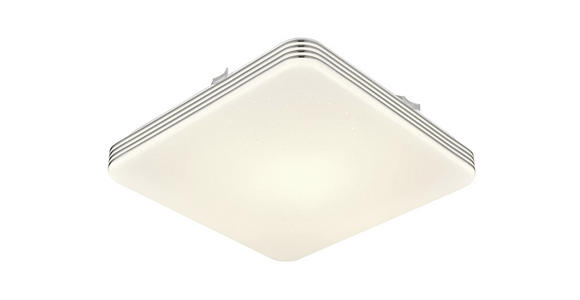 LED-DECKENLEUCHTE 27/27/7 cm   - Chromfarben/Weiß, LIFESTYLE, Kunststoff/Metall (27/27/7cm) - Boxxx