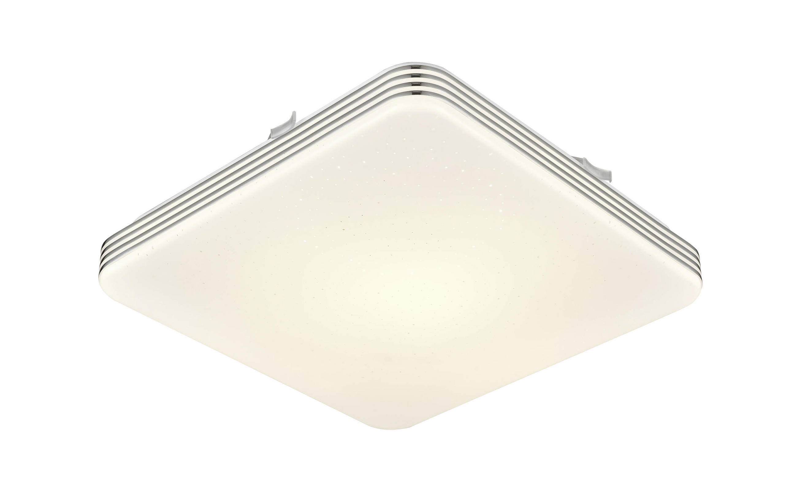 STROPNÍ LED SVÍTIDLO, 27/27/7 cm - bílá/barvy chromu, Lifestyle, kov/plast (27/27/7cm) - Boxxx