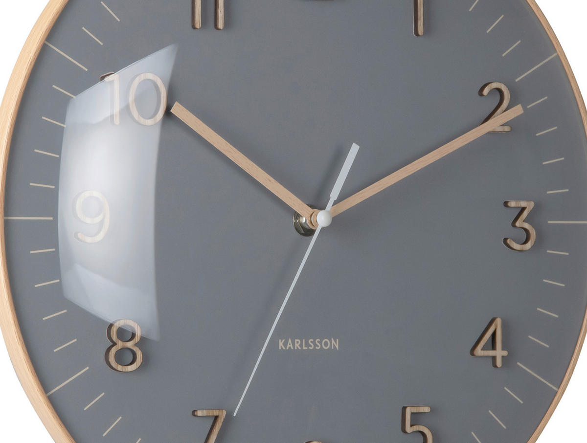WANDUHR Esencia Dunkelgrau  - Dunkelgrau, Basics, Kunststoff (30cm) - Karlsson