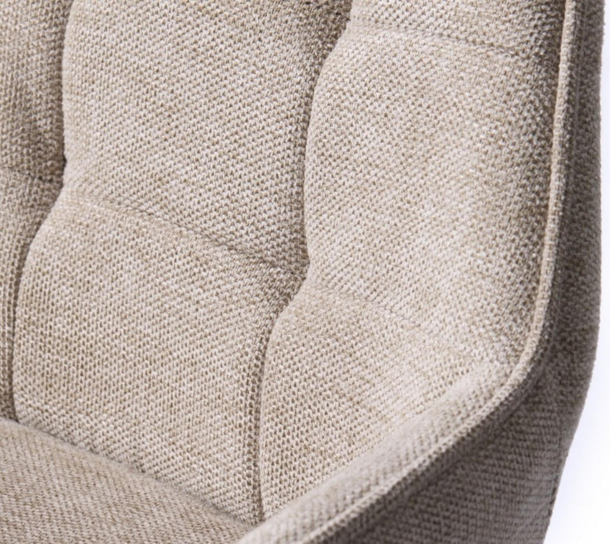 BARPALL i svart, sandfärgad  - sandfärgad/svart, Design, metall/textil (50,5/88-103/52cm) - Linea Natura