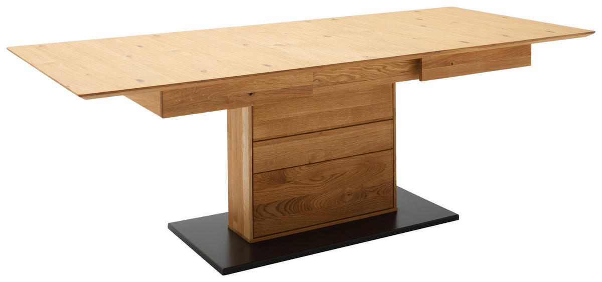 ESSTISCH in Holz, Holzwerkstoff 180-230/100/77 cm  - Wildeiche/Anthrazit, Natur, Holz/Holzwerkstoff (180-230/100/77cm) - MID.YOU
