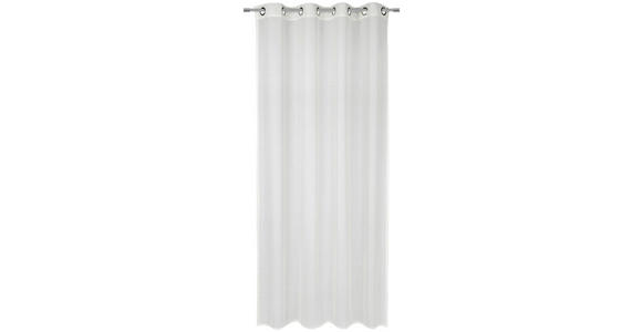 ÖSENVORHANG halbtransparent - Weiß, KONVENTIONELL, Textil (140/245cm) - Esposa