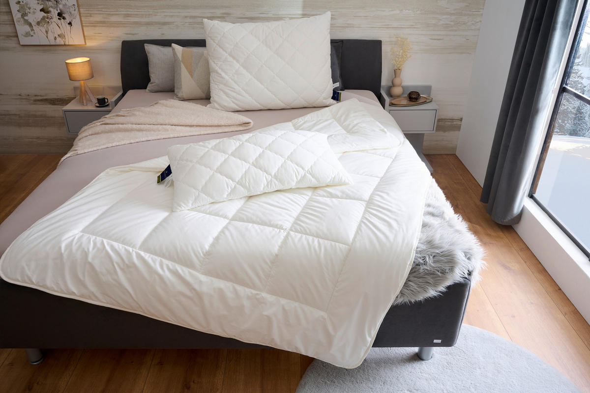 ZIMNÁ PRIKRÝVKA, 135/200 cm, polyester - biela, Basics, textil (135/200cm) - Billerbeck
