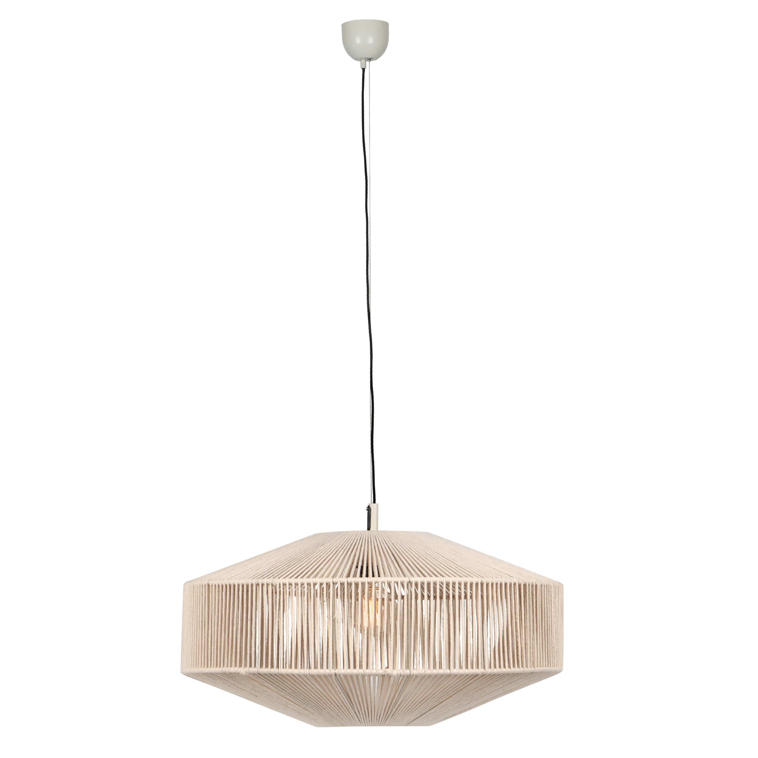 Trio Leuchten Hängeleuchte Weiß, Beige 150 cm