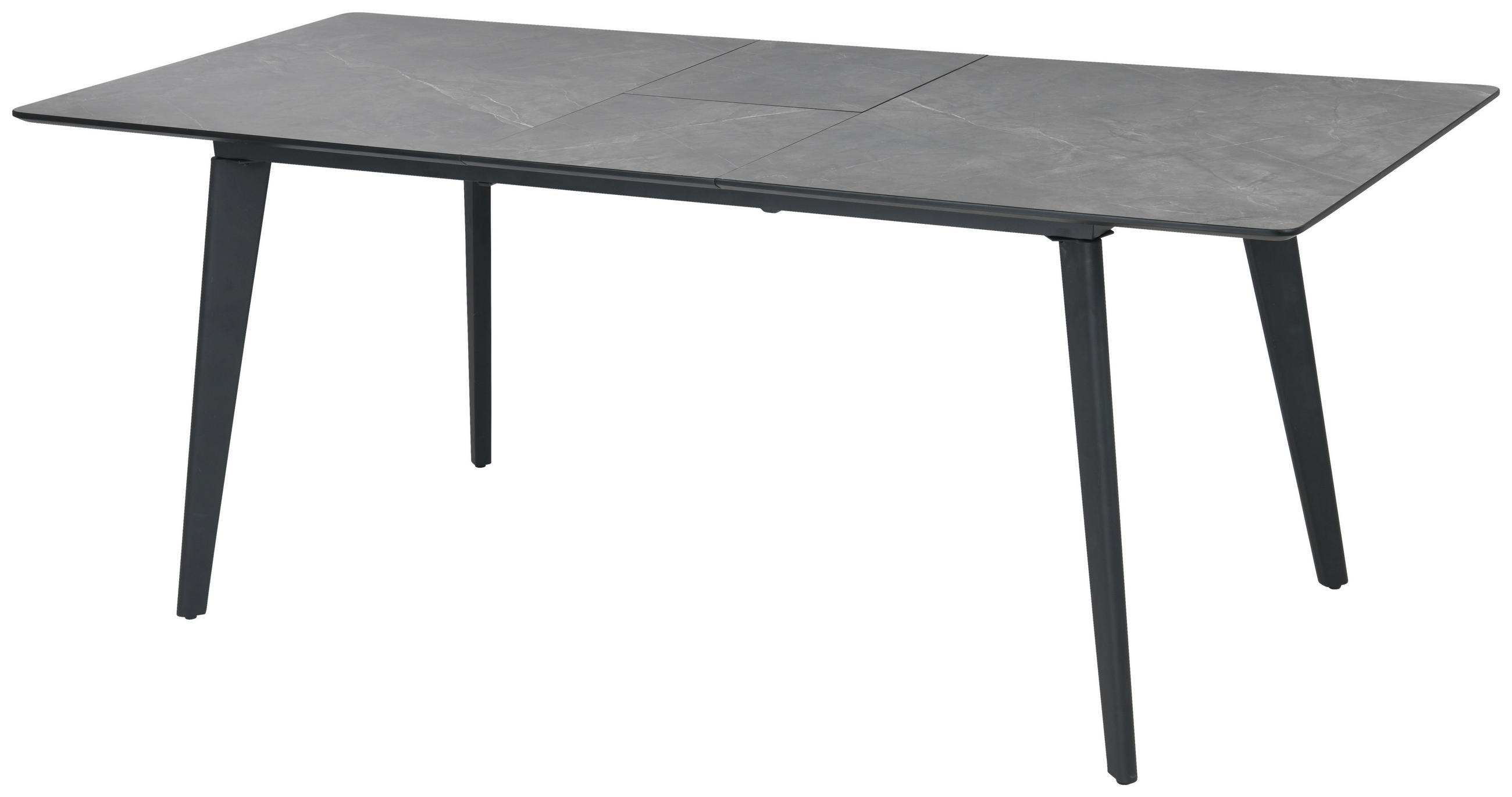 ÉTKEZŐASZTAL - fekete/szürke, Lifestyle, faalapú anyag/fém (180/220/75/100cm) - MID.YOU