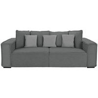BIGSOFA in Grau, Hellgrau  - Hellgrau/Grau, Modern, Holz/Textil (244/62/117cm) - MID.YOU