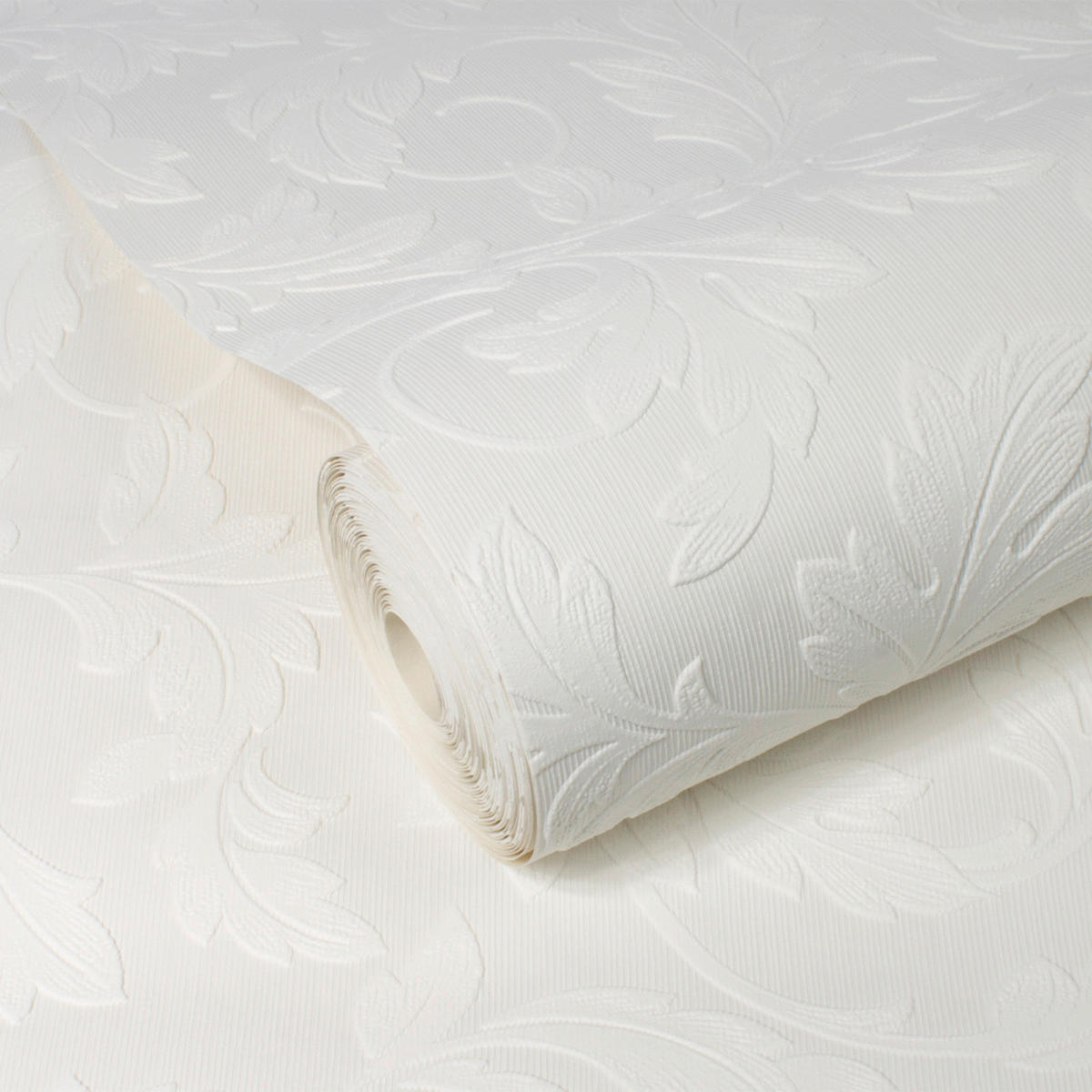 ÜBERSTREICHBARE TAPETE - Weiß, Basics, Papier/Kunststoff (52/1000cm)