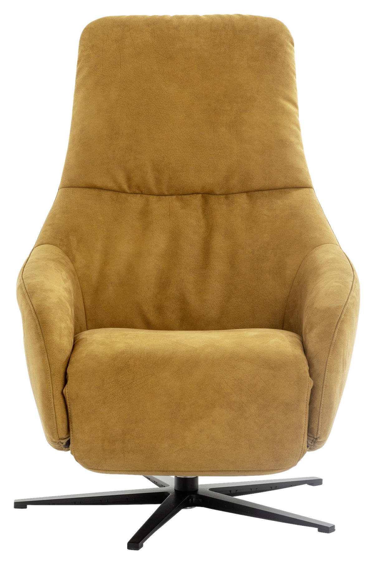 RELAXSESSEL Flachgewebe Relaxfunktion, Kopfteilverstellung, Fußteilverstellung    - Currygelb/Schwarz, Design, Textil/Metall (77/108/95cm) - Chilliano