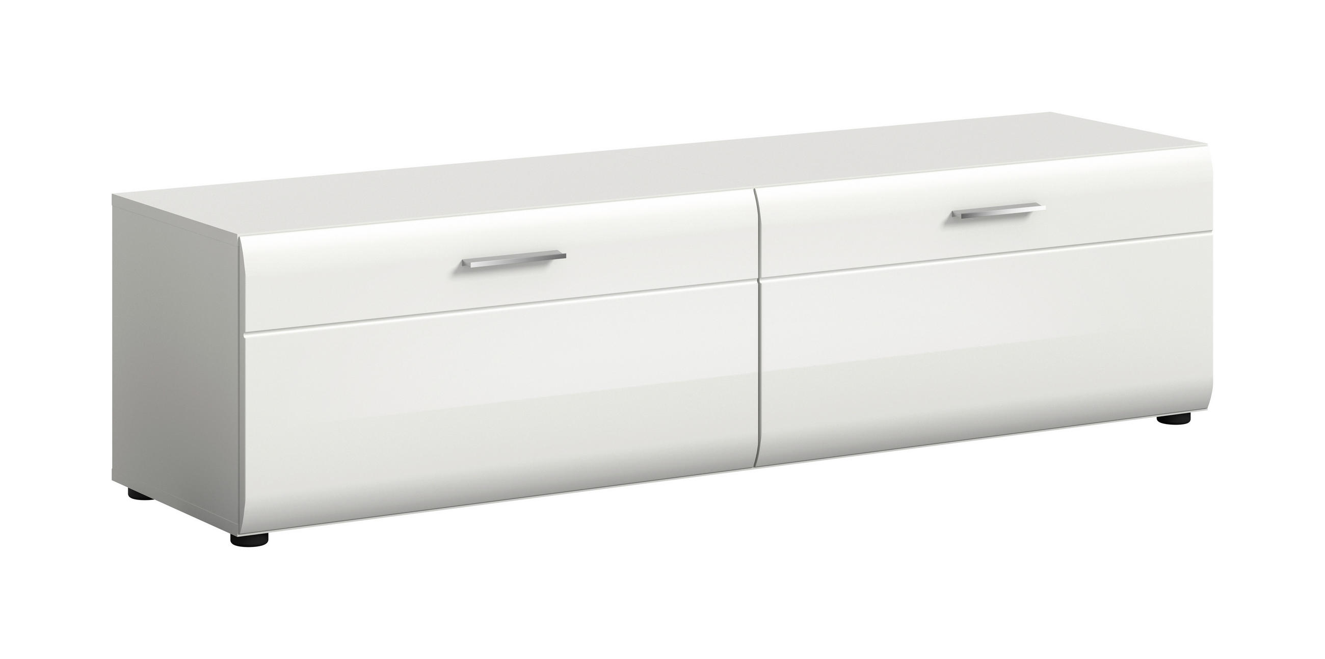 Livetastic NÍZKÁ KOMODA, bílá, vysoce lesklá bílá, 160/41/40 cm