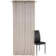FERTIGVORHANG  transparent  140/245 cm   - Goldfarben/Petrol, Design, Textil (140/245cm) - Dieter Knoll