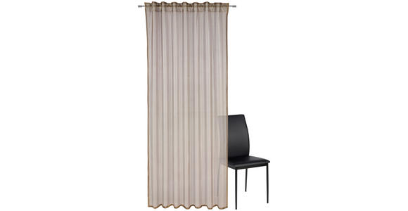 FERTIGVORHANG  transparent  140/245 cm   - Goldfarben/Petrol, Design, Textil (140/245cm) - Dieter Knoll