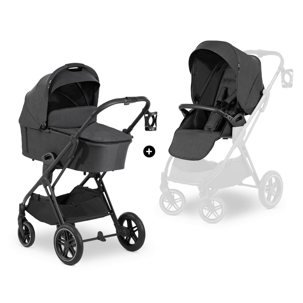 SET DJEČJIH KOLICA  Vision X  - crna, Basics, tekstil/metal (58/104,5/94cm) - Hauck