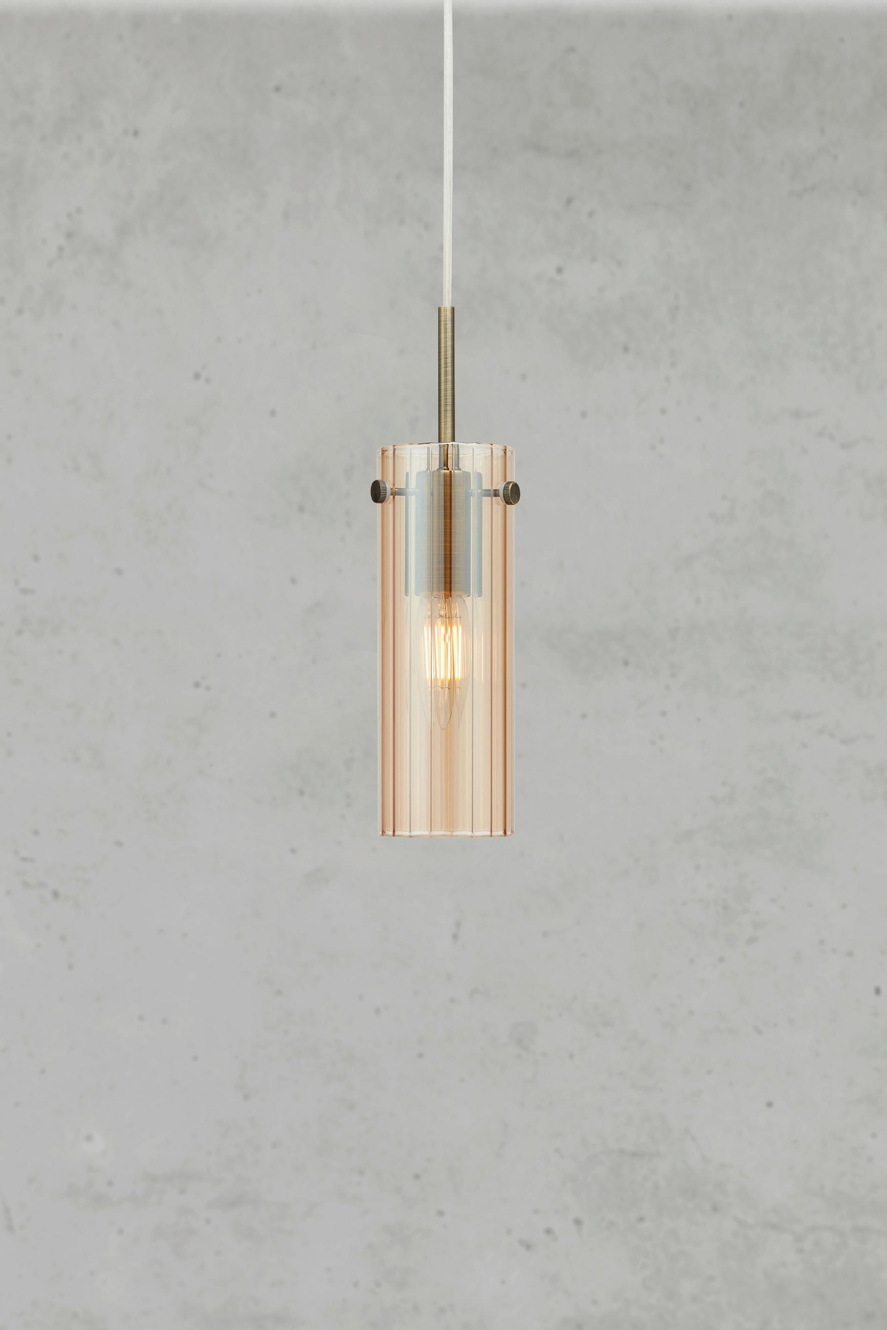 PENDELLEUCHTE Tiba 7/28,5 cm   - Messingfarben, Design, Glas (7/28,5cm) - Markslöjd