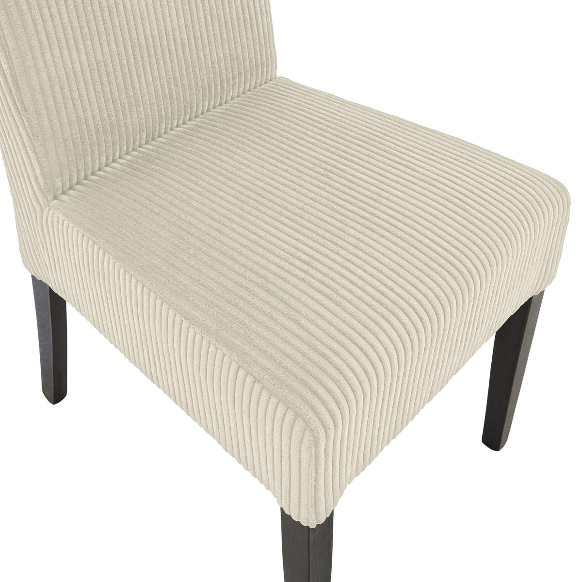 STUHL Webstoff Beige Buche massiv  - Wengefarben/Beige, MODERN, Holz/Textil (48/95/62cm)