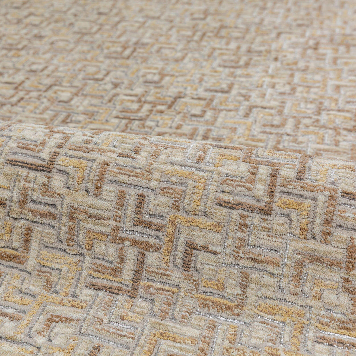 WEBTEPPICH  Wohnzimmer 160/230 cm Kado Beige rechteckig  - Beige, Basics, Kunststoff/Textil (160/230cm) - Flair Rugs