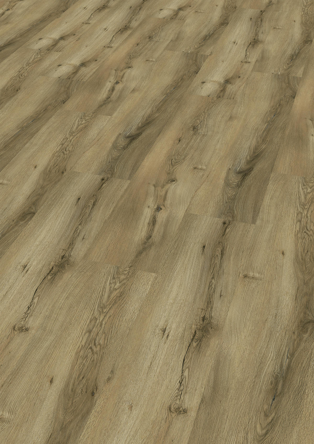 VINYLBODEN SPC 5mm Breitdiele inkl. Trittschall strong  per  m² - Eichefarben, Basics, Kunststoff (22,6/122/0,5cm)