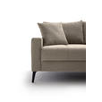 ECKSOFA  in Cord Taupe  280/173 cm  - Taupe/Schwarz, KONVENTIONELL, Textil/Metall (280/173cm) - Hom`in