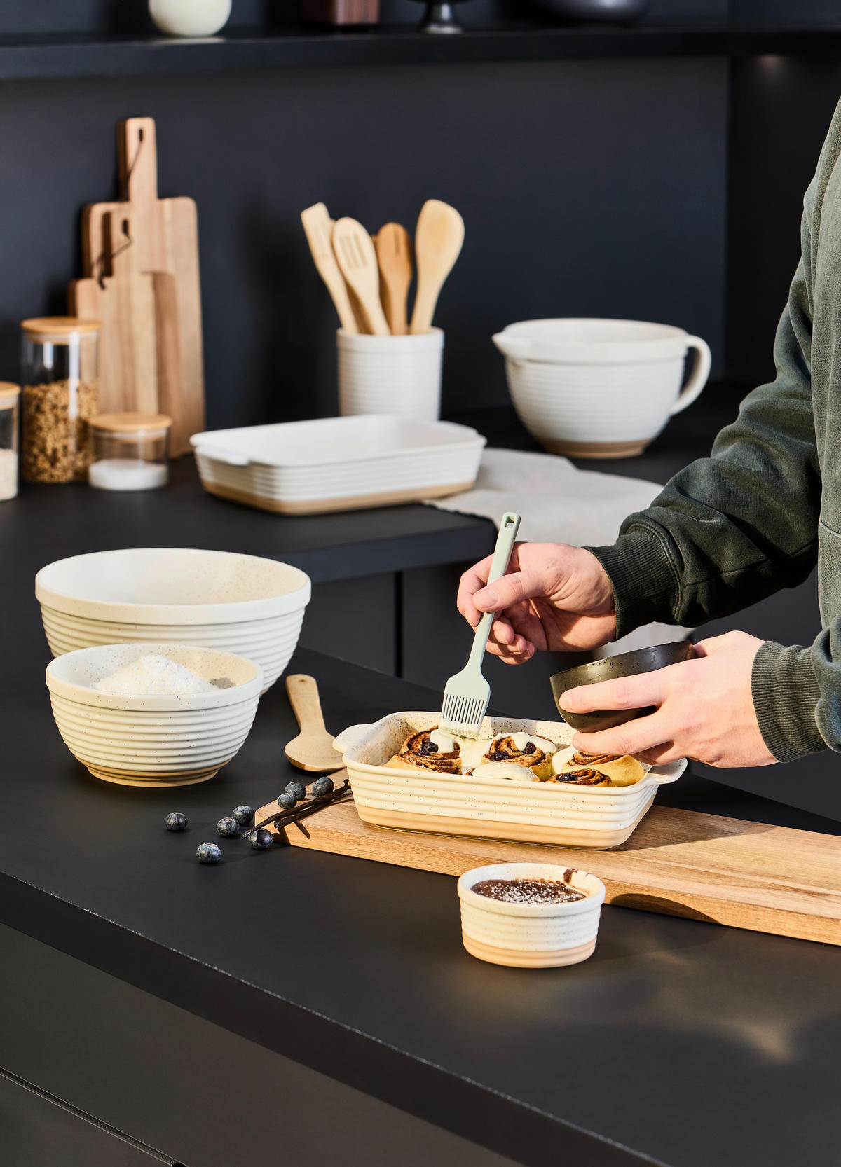 PEKAČ   27,2/18,2/5,5 cm         - braon/bež, Prirodno, keramika (27,2/18,2/5,5cm) - Homeware Profession.