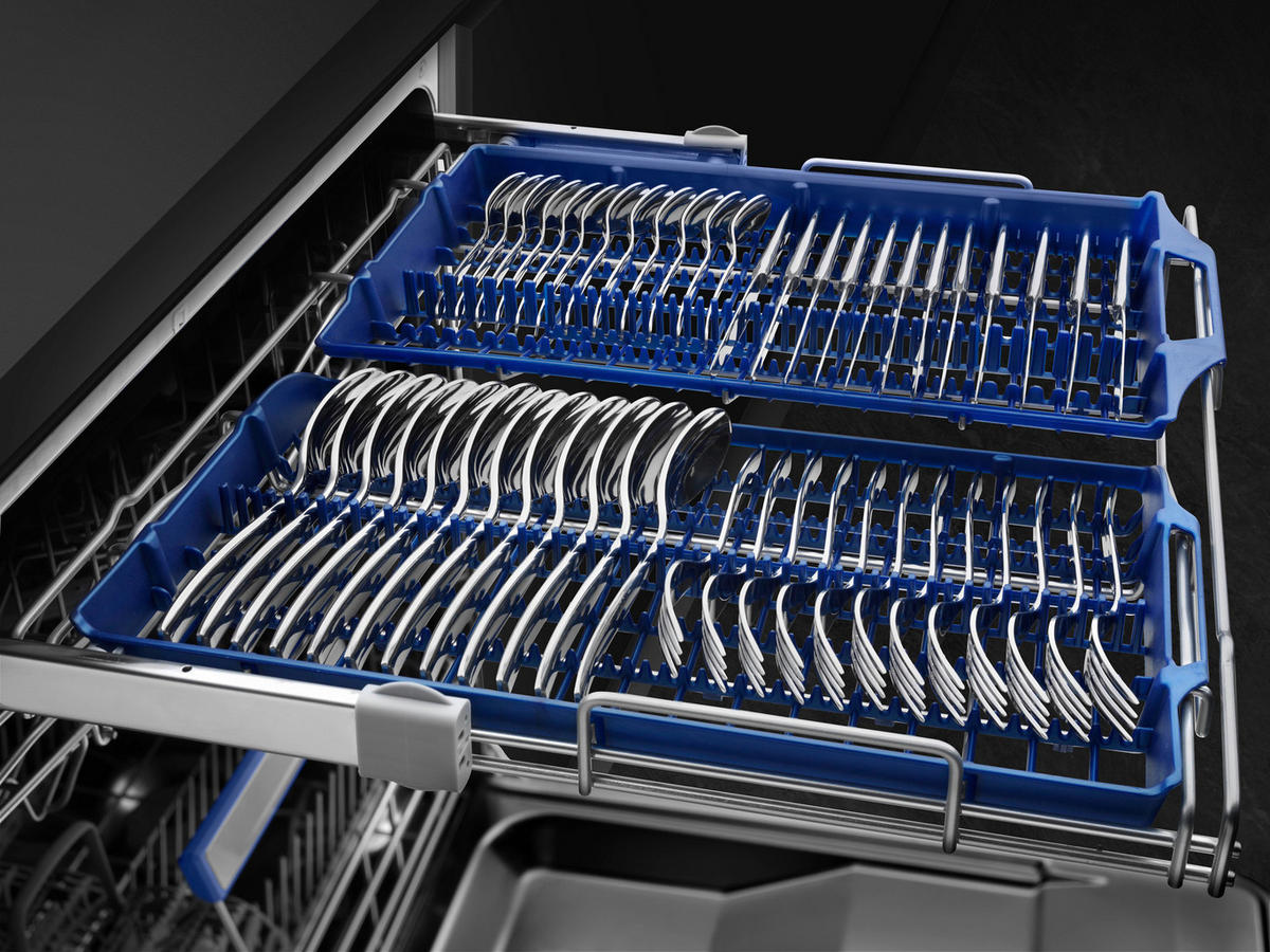 GESCHIRRSPÜLER STL323BQLDE  - Edelstahlfarben, Basics, Metall (59,8/81,8/54,5cm) - SMEG