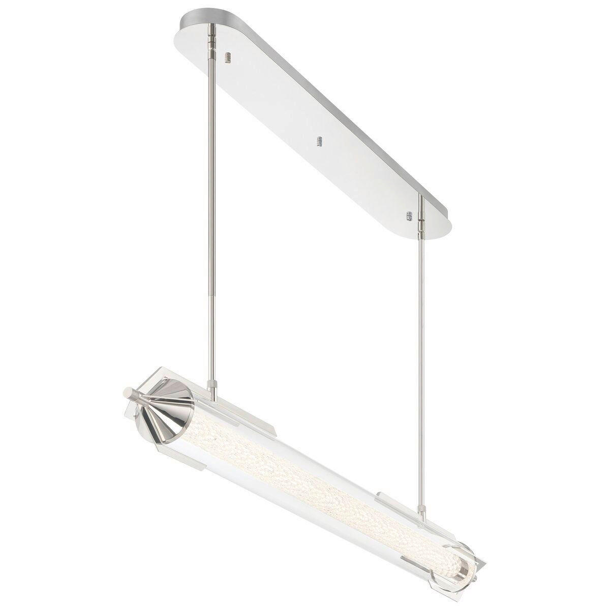 LED-HÄNGELEUCHTE 122/43,5/13,8 cm    - Chromfarben, Basics, Glas/Metall (122/43,5/13,8cm) - Elstead Lighting