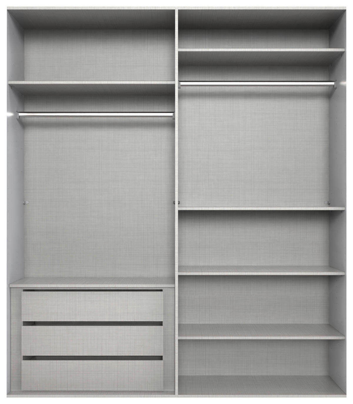 DREHTÜRENSCHRANK  in Kaschmir, Eiche Artisan  - Kaschmir/Eiche Artisan, MODERN, Holzwerkstoff/Kunststoff (180/208/58cm) - Chameo