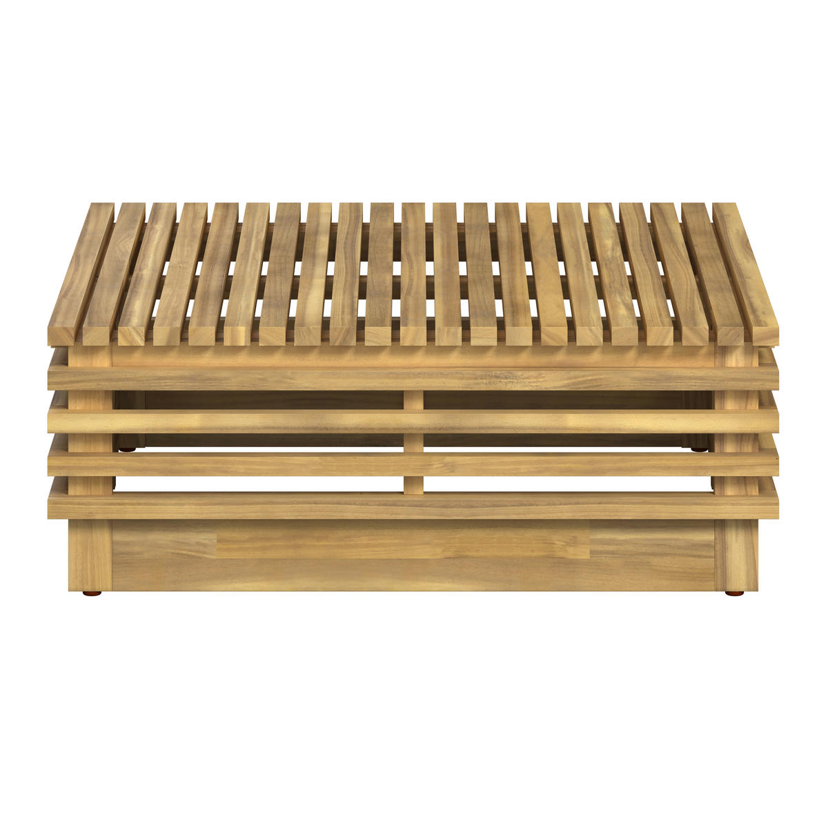 LOUNGEGARNITUR  287/212 cm  Akazie vollmassiv  - Akaziefarben, Natur, Holz/Kunststoff (287/212cm) - Ambia Garden