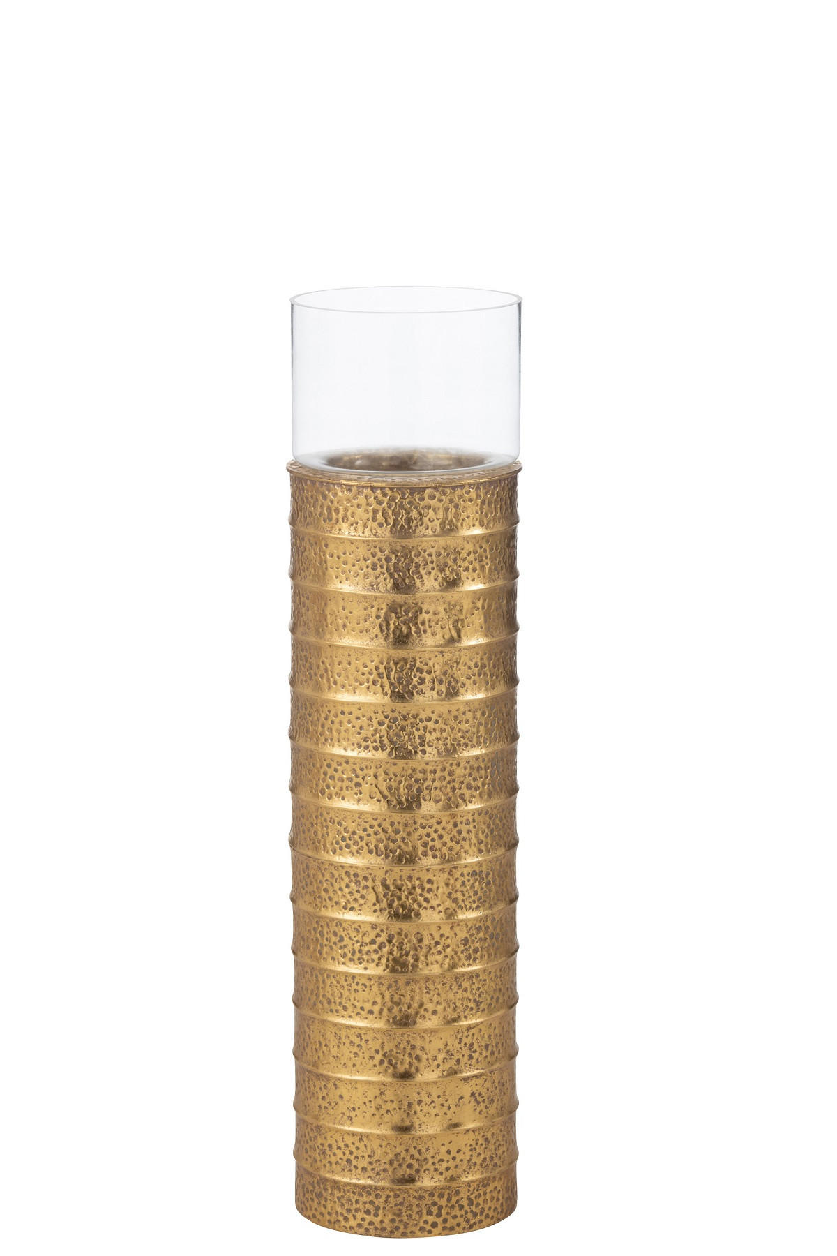 WINDLICHT - Goldfarben, Basics, Glas/Metall (21.5/21.5/86cm) - Ambia Home