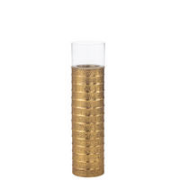 WINDLICHT - Goldfarben, Basics, Glas/Metall (24.5/24.5/108cm) - Ambia Home