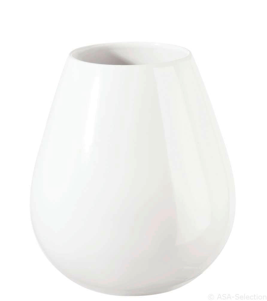 VASE 18 cm  - Weiss, Basics, Keramik (9/18cm) - ASA