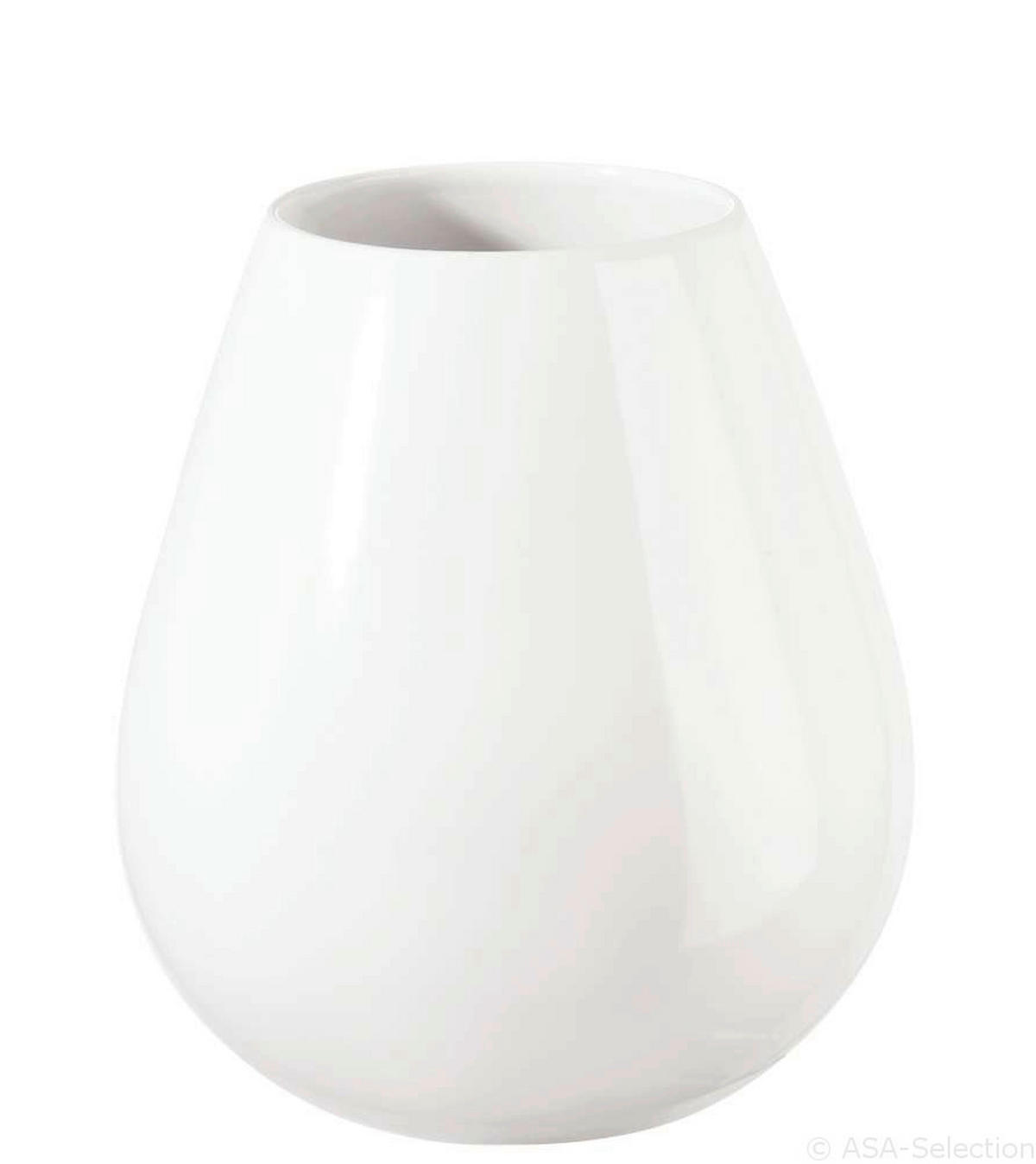 VASE 18 cm  - Weiss, Basics, Keramik (9/18cm) - ASA