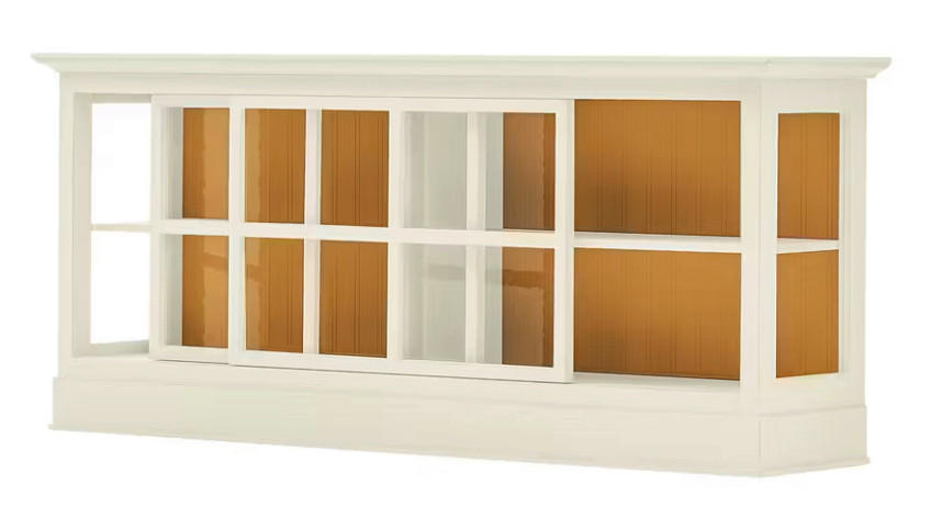SIDEBOARD UrbanClass  in 190,5/82/49 cm  - Weiß/Honig, LIFESTYLE, Glas/Holz (190,5/82/49cm) - Livetastic