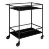SERVIERWAGEN in Schwarz  - Schwarz, Basics, Holzwerkstoff/Metall (40/79/68cm)