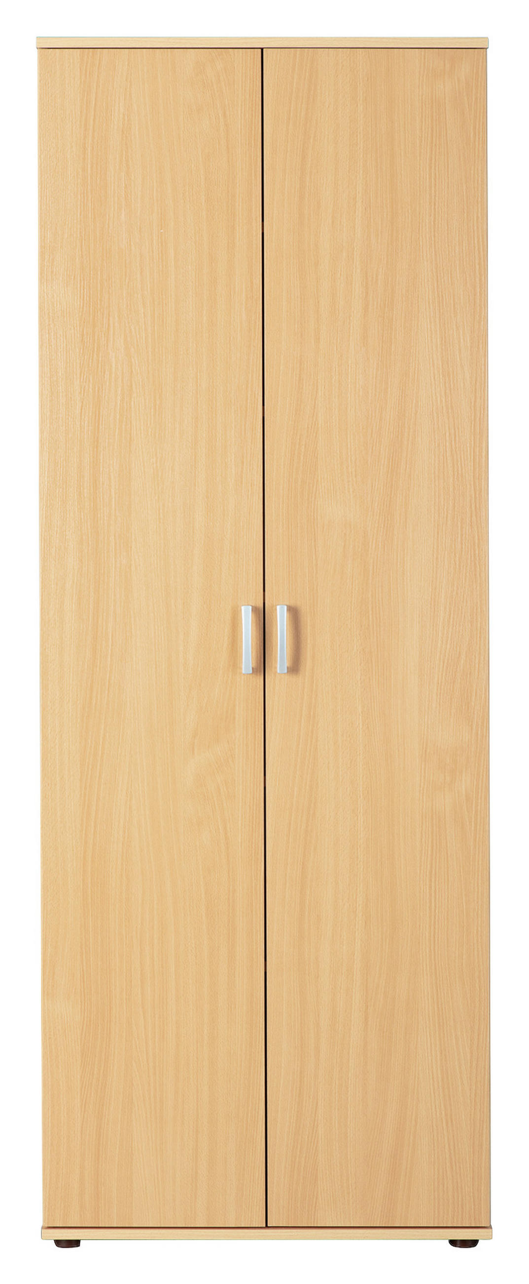VÍCEÚČELOVÁ SKŘÍŇ, barvy buku, 70/189/34 cm - barvy stříbra/černá, Basics, kompozitní dřevo/plast (70/189/34cm) - MID.YOU