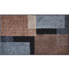 BADTEPPICH Grau, Schwarz, Taupe 60/100 cm  - Taupe/Schwarz, Basics, Kunststoff/Textil (60/100cm) - Grund