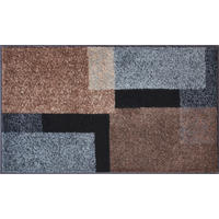 BADTEPPICH Taupe, Grau, Schwarz 70/120 cm  - Taupe/Schwarz, Basics, Kunststoff/Textil (70/120cm) - Grund