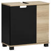 WASCHBECKENUNTERSCHRANK 59,8/62,4/32,6 cm  - Eichefarben/Schwarz, MODERN, Holzwerkstoff/Kunststoff (59,8/62,4/32,6cm) - Stylife