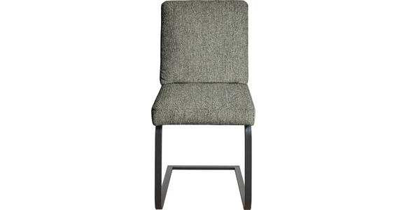 SCHWINGSTUHL  in Stahl Chenille  - Beige/Schwarz, Design, Textil/Metall (46/92/60cm) - Dieter Knoll