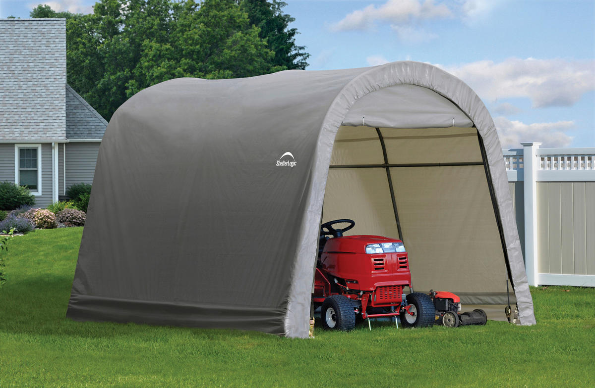 ZELTGARAGE 300/240/300 cm  - Grau, Basics, Kunststoff (300/240/300cm) - Ambia Garden